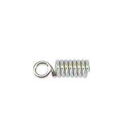 Spring Cord Ends, 2.2 mm (.086 in), Nickel Plated, 144 pc