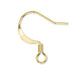 Ear Wires, Dapped & Spring, Gold Color, 20 pc
