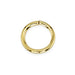 Jump Rings, 6 mm (.236 in), Gold Color, 50 pc