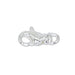 Lobster Clasps, Swivel, 13 mm (.511 in), Silver Plated, 3 pc