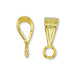 Pendant Bail, Fancy, 10 mm (.4 in), Gold Plated, 8 pc