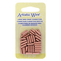 Artistic Wire Large Crimp Tubes,10mm (.4 in), Bare Copper, for 12 ga wire, ID 2.2mm (.086 in), 55pc