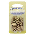 Artistic Wire Large Crimp Tubes,10mm (.4 in), Brass Color, for 12,14,16ga wire, ID 2.2,2.0,1.5mm (.086,.078,.059 in), 7pc/size 21pc