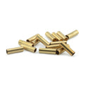 Artistic Wire Large Crimp Tubes,10 mm (0.4 in), Tarnish Resistant Gold Color, for 14 ga wire, ID 1.6 mm (0.063 in), 50 pc