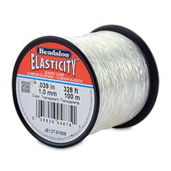 Elasticity Stretch Cord, 1.0 mm (.039 in), Clear, 100 m (328 ft)