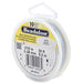 19 Strand Stainless Steel Bead Stringing Wire, .015 in (0.38 mm), White, 30 ft (9.2 m)