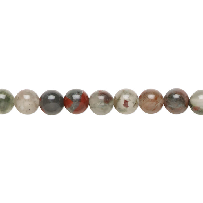 African Bloodstone (Natural), 6mm round