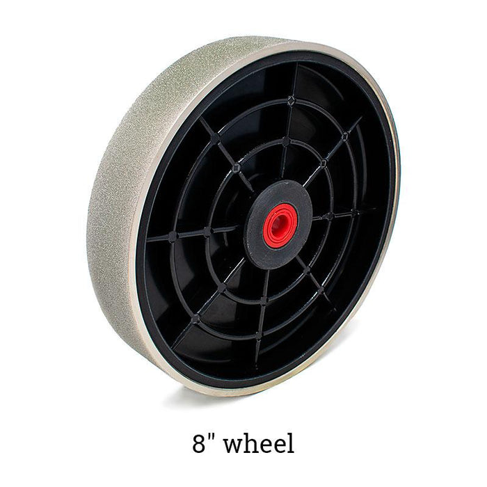 Cabbing wheels for grinding rocks, gemstones, and glass