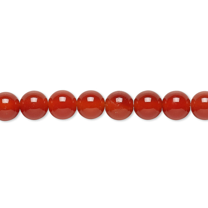 Carnelian (Dyed / Heated), 6mm Round