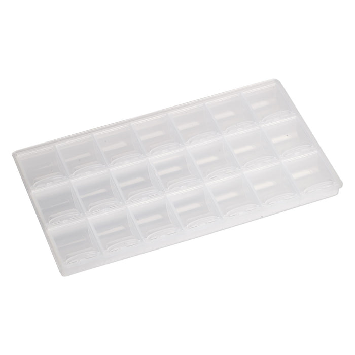 Organizer Box, Plastic, Clear 8-1/2 x 4-3/4 x 3/4