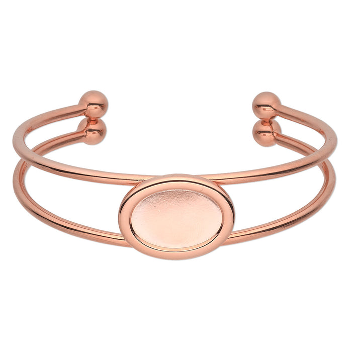 Bracelet Cuff, Copper-Plated Brass