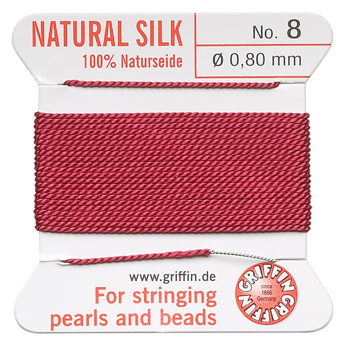 Thread, Silk, Garnet Red, Size #8