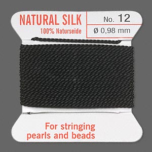 Thread, Silk, Black, Size #12