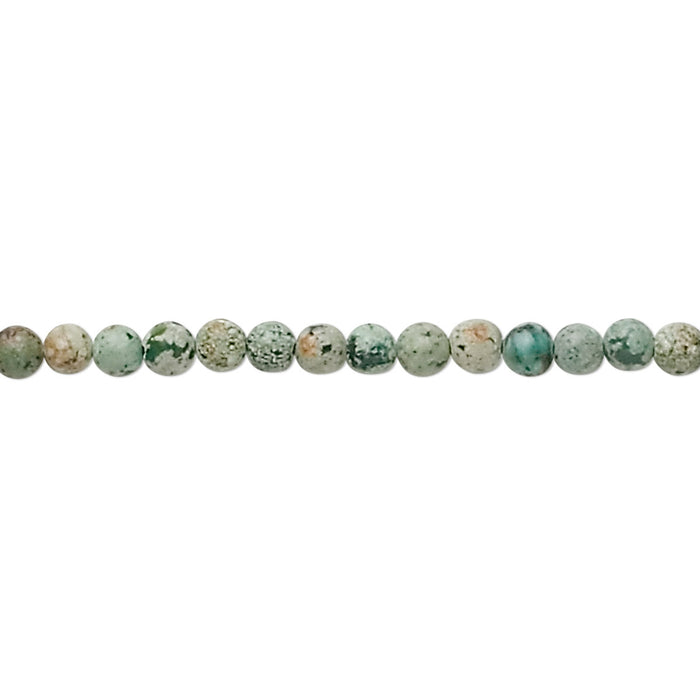 African "turquoise" (jasper) (dyed), 3mm round Beads