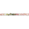 Multi-Tourmaline (natural), 3x2mm Hand-Cut Faceted Rondelle