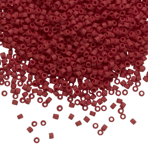 Seed Bead Delica® Glass Opaque Matte Currant
