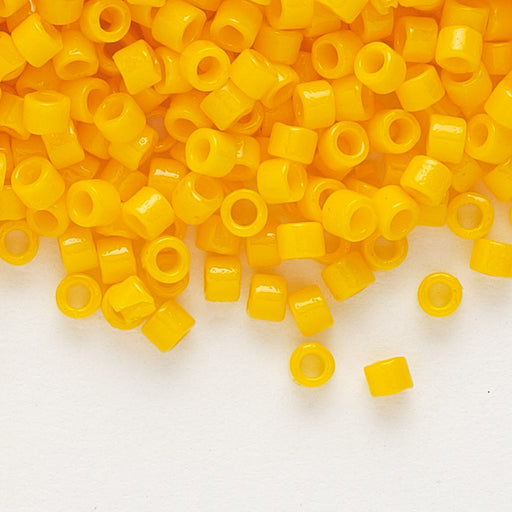 Seed Bead Delica® Glass Duracoat® Opaque Light Squash
